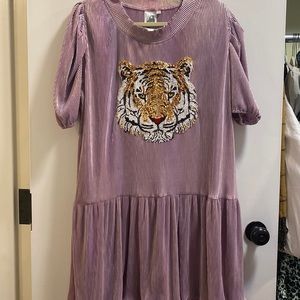 NWOT Queen of Sparkles Tiger Dress
